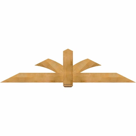 Ekena Millwork Redmond Rough Sawn Timber Gable Bracket, Western Red Cedar, 84"W x 21"H x 2"D x 6"F, 6/12 Pitch GBW084X21X0206RED00RWR